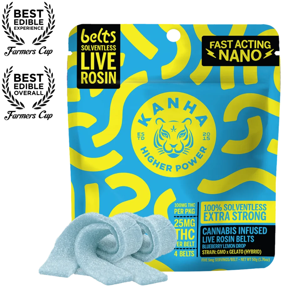 Kanha Blueberry Lemon Drop Live Rosin Belts