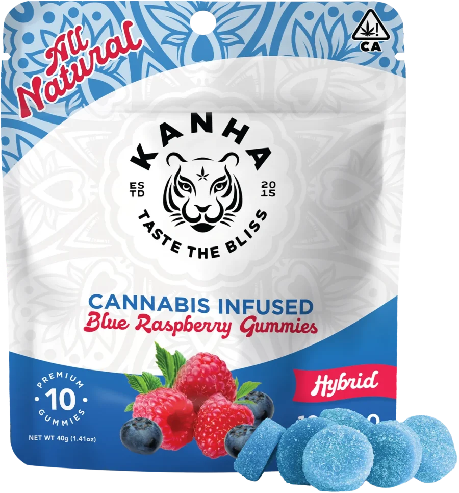 Kanha Blue Raspberry Gummies