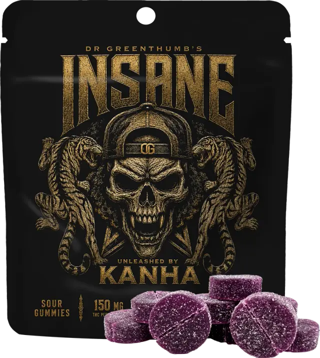 KANHA INSANE Sour Black Cherry Gummies